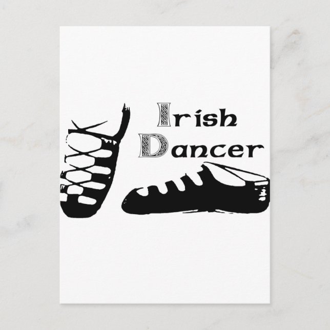 Postal Bailarín irlandés Ghillies (Anverso)
