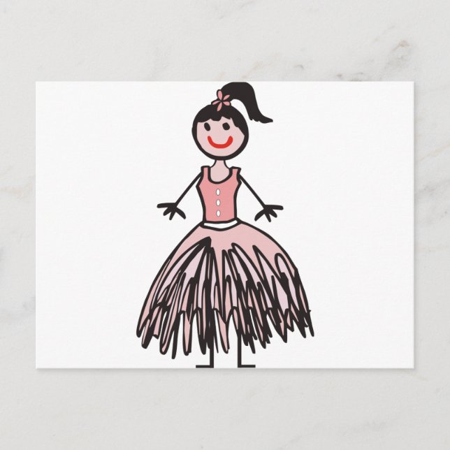 Postal bailarina 1 (Anverso)