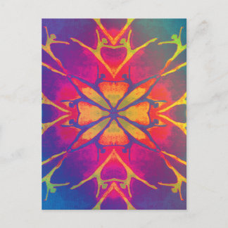 Postal Bailarina (arcoiris - psicodélico)