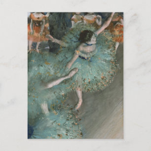 Postal Bailarina balanceándose - Edgar Degas
