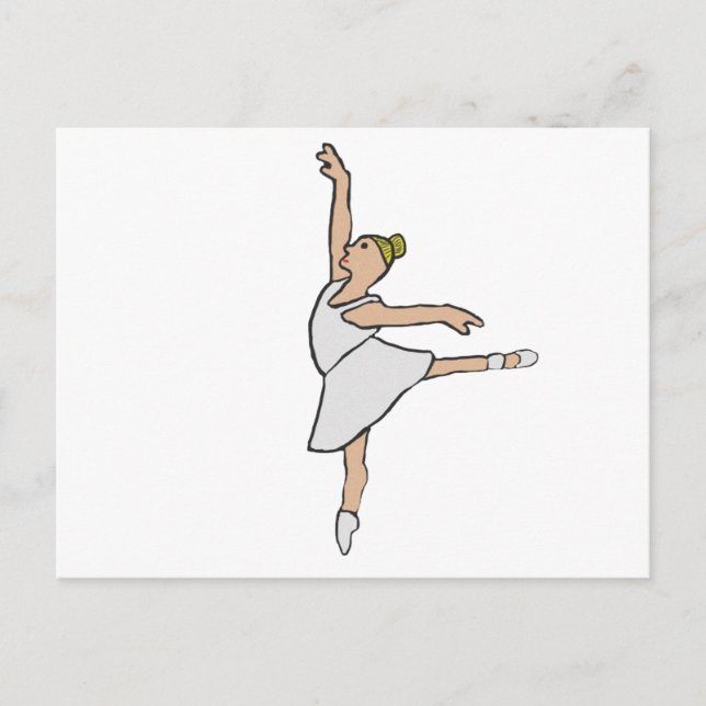 Postal Bailarina Ballet Ballerina (Anverso)