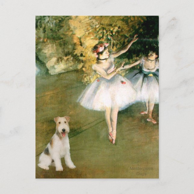 Postal Bailarina - Cable Fox Terrier #1 (Anverso)