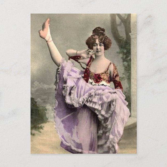 Postal Bailarina canina (Anverso)