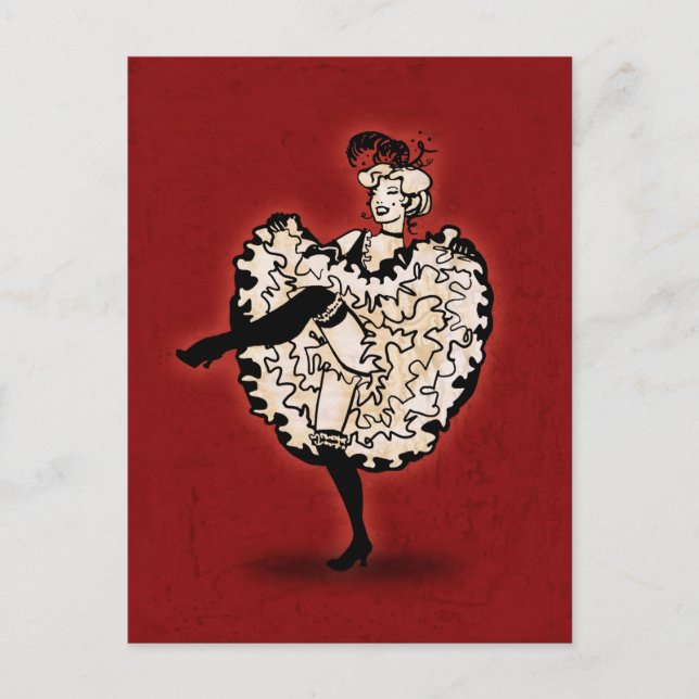 Postal Bailarina canina (Anverso)