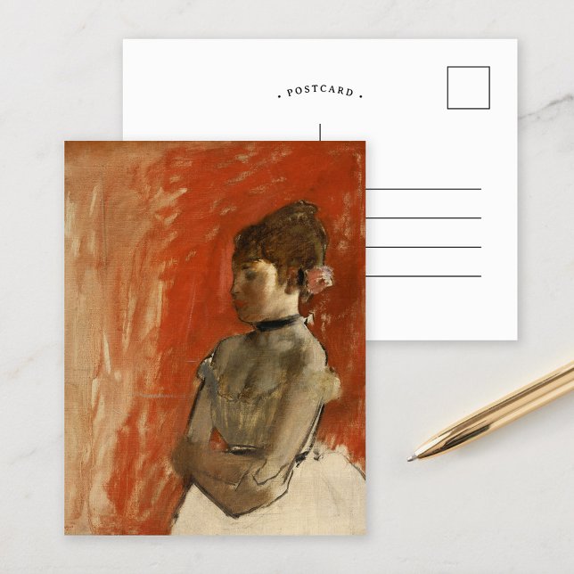 Postal Bailarina con brazos cruzados | Edgar Degas (Subido por el creador)