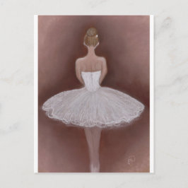 Postal Bailarina de ballet en tutu
