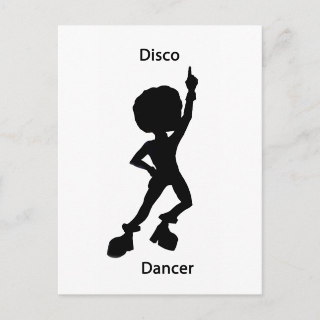 Postal Bailarina de disco (Anverso)