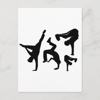 Postal bailarina de hip hop