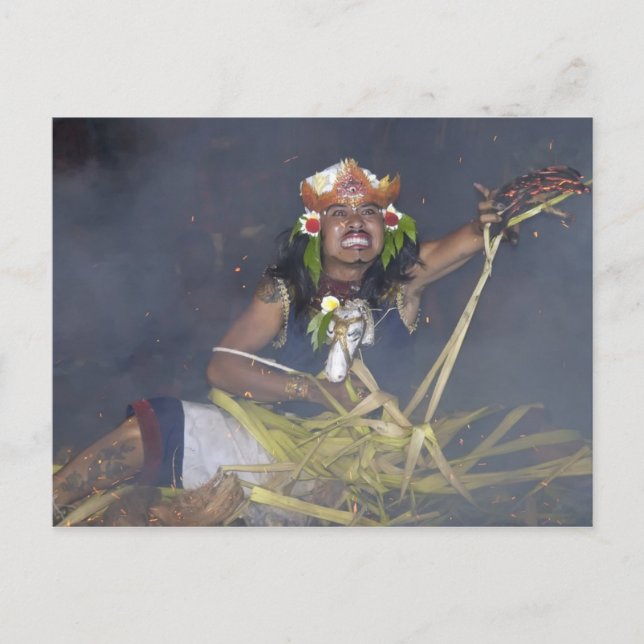 Postal Bailarina de Indonesia (Anverso)