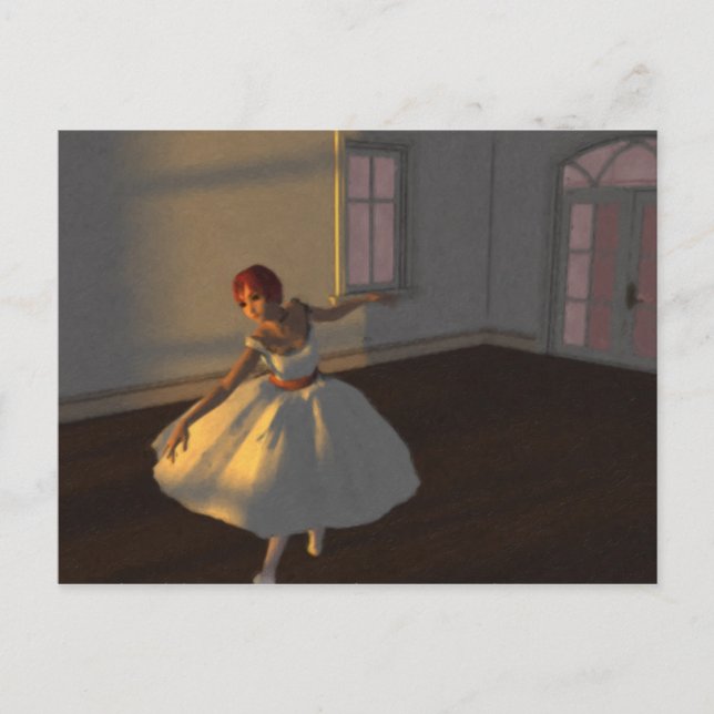 Postal Bailarina en la Gran Sala (Anverso)