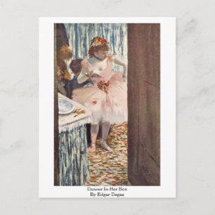 Postal Bailarina En Su Caja De Edgar Degas