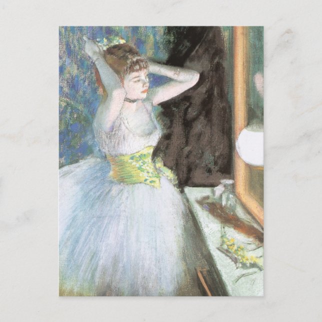 Postal Bailarina en su camerino de Edgar Degas (Anverso)
