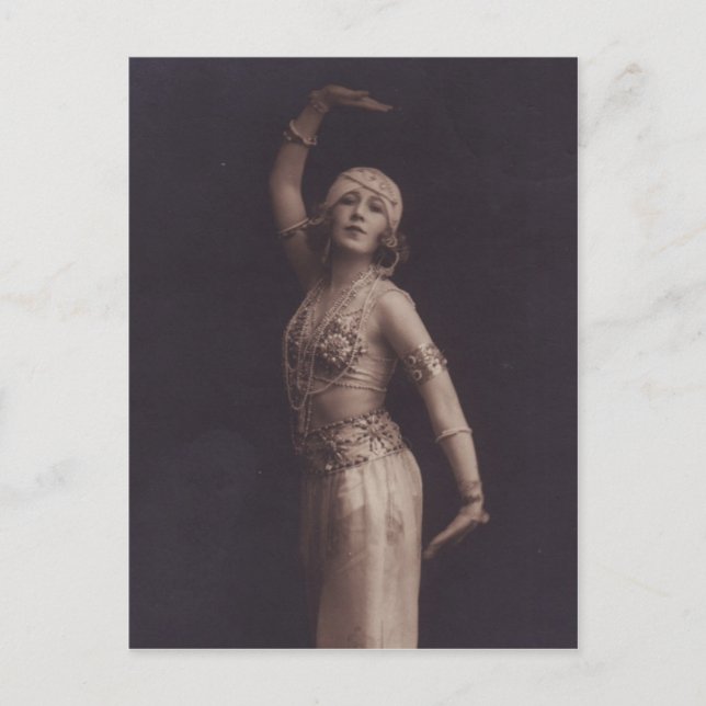 Postal Bailarina Oriental (Anverso)