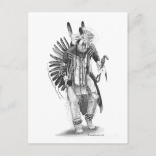 Postal Bailarina tradicional