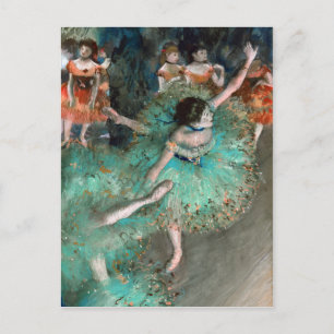 Postal Bailarina Verde (Danseuse Verte) Edgar Degas
