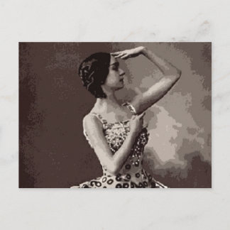 Postal bailarina vintage