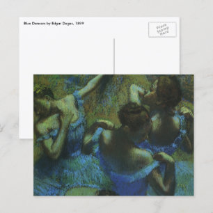 Postal Bailarinas azules de Edgar Degas, Impresionismo an