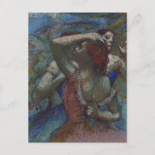 Postal Bailarinas azules Edgar Degas