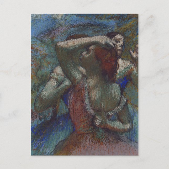 Postal Bailarinas azules Edgar Degas (Anverso)