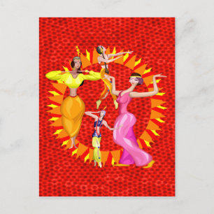 Postal Bailarinas Belly