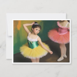 Postal Bailarinas con colores vivos