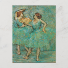 Postal Bailarinas con un admirador Edgar Degas
