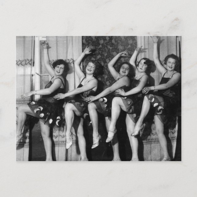 Postal Bailarinas de 1928 (Anverso)