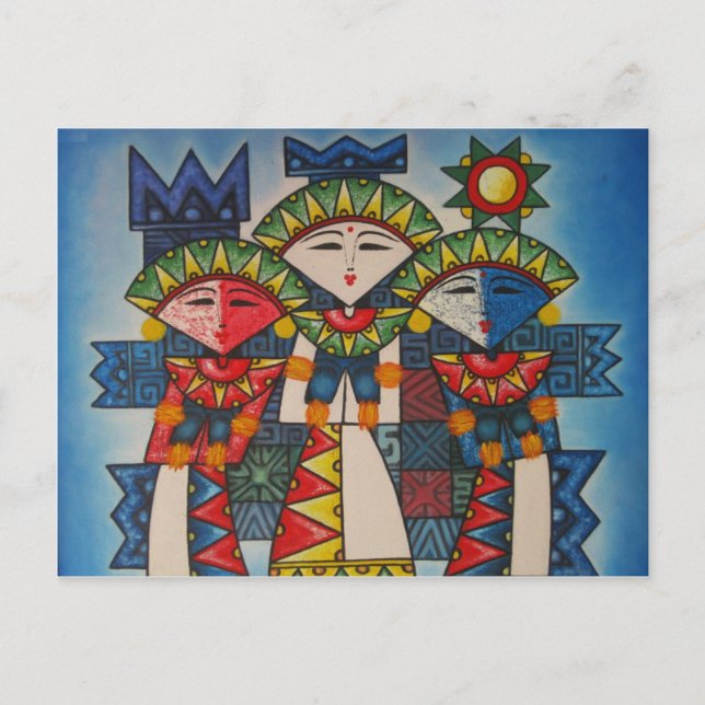 Postal Bailarinas de Bali (Anverso)