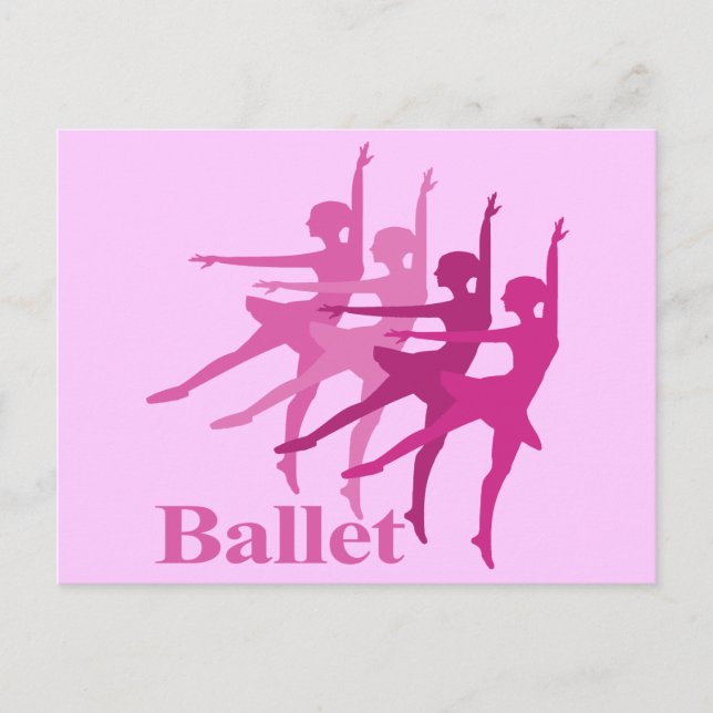 Postal Bailarinas de ballet (Anverso)