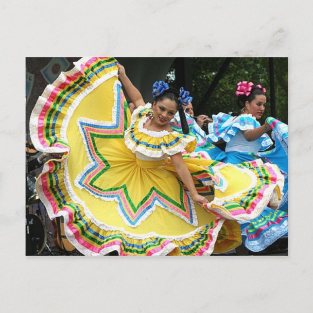 Postal Bailarinas de Cinco de Mayo (Anverso)