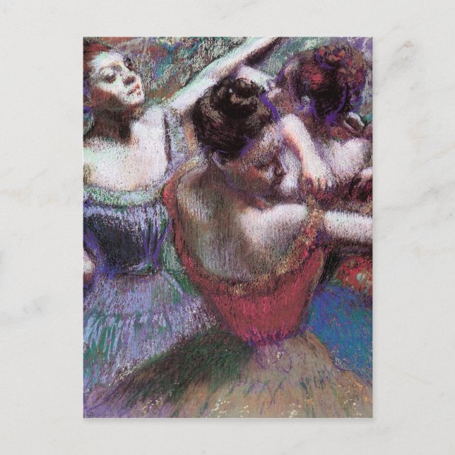 Postal Bailarinas de Degas (Anverso)