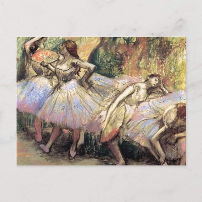 Postal Bailarinas de Degas (Anverso)