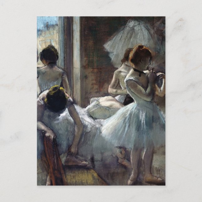 Postal Bailarinas de Edgar Degas (Anverso)