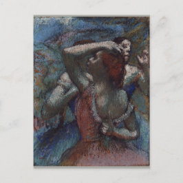 Postal Bailarinas de Edgar Degas