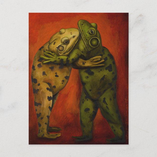 Postal Bailarinas de rana (Anverso)