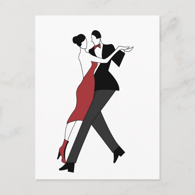 Postal bailarinas de tango (Anverso)