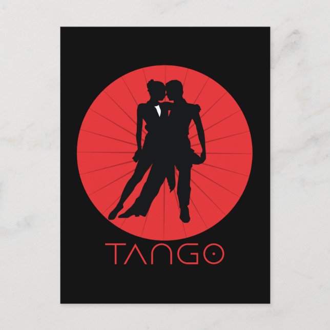 Postal Bailarinas de tango (Anverso)