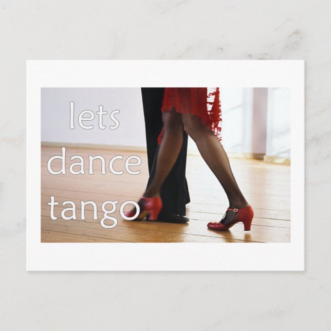 Postal ¡Bailarinas de tango! (Anverso)