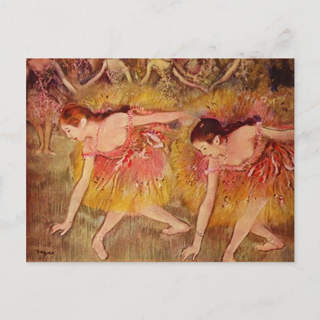 Postal Bailarinas de toro - Edgar Degas - 1885 (Anverso)