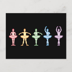 Postal Bailarinas del arco iris