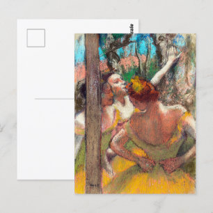 Postal Bailarinas Edgar Degas