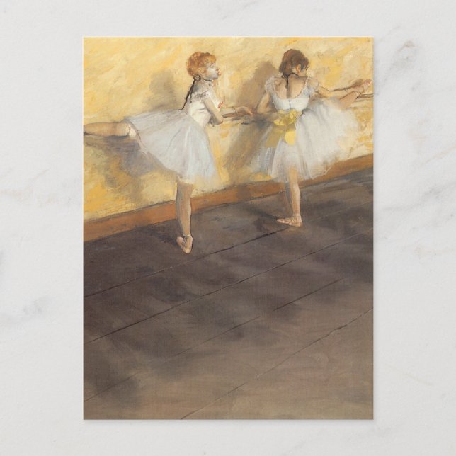 Postal Bailarinas en el bar de Edgar Degas, ballet de épo (Anverso)