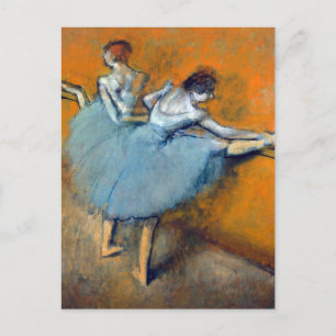 Postal Bailarinas en el Barre, Edgar Degas