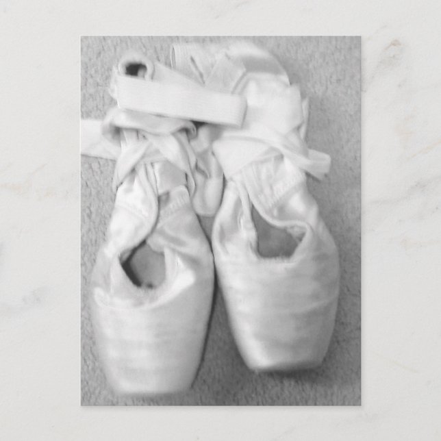 Postal Bailarinas en punta fotográfica (Anverso)