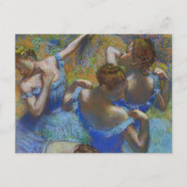 Postal Bailarines azules Edgar Degas