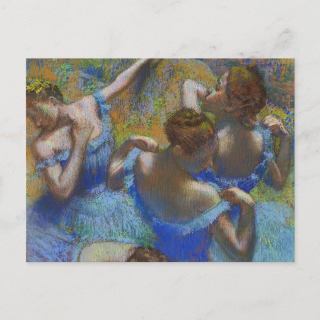 Postal Bailarines azules Edgar Degas (Anverso)