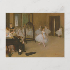 Postal Bailarines de ballet en clase de baile Edgar Degas
