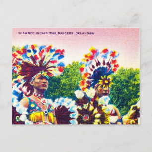 Postal Bailarines de guerra de la India Shawnee, Oklahoma