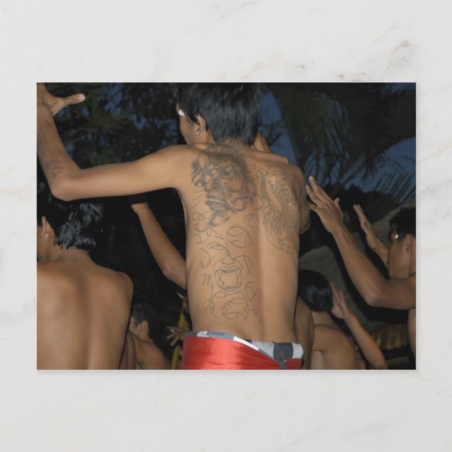 Postal Bailarines de Indonesia (Anverso)