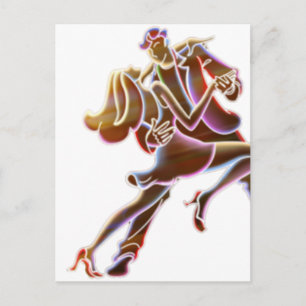 Postal Bailarines de neón